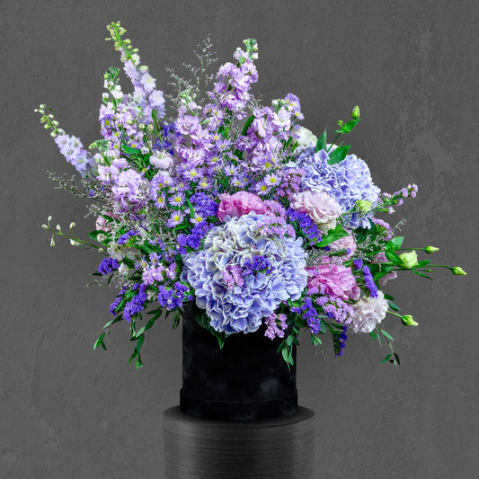 Mistic Lavender Box Arrangement
