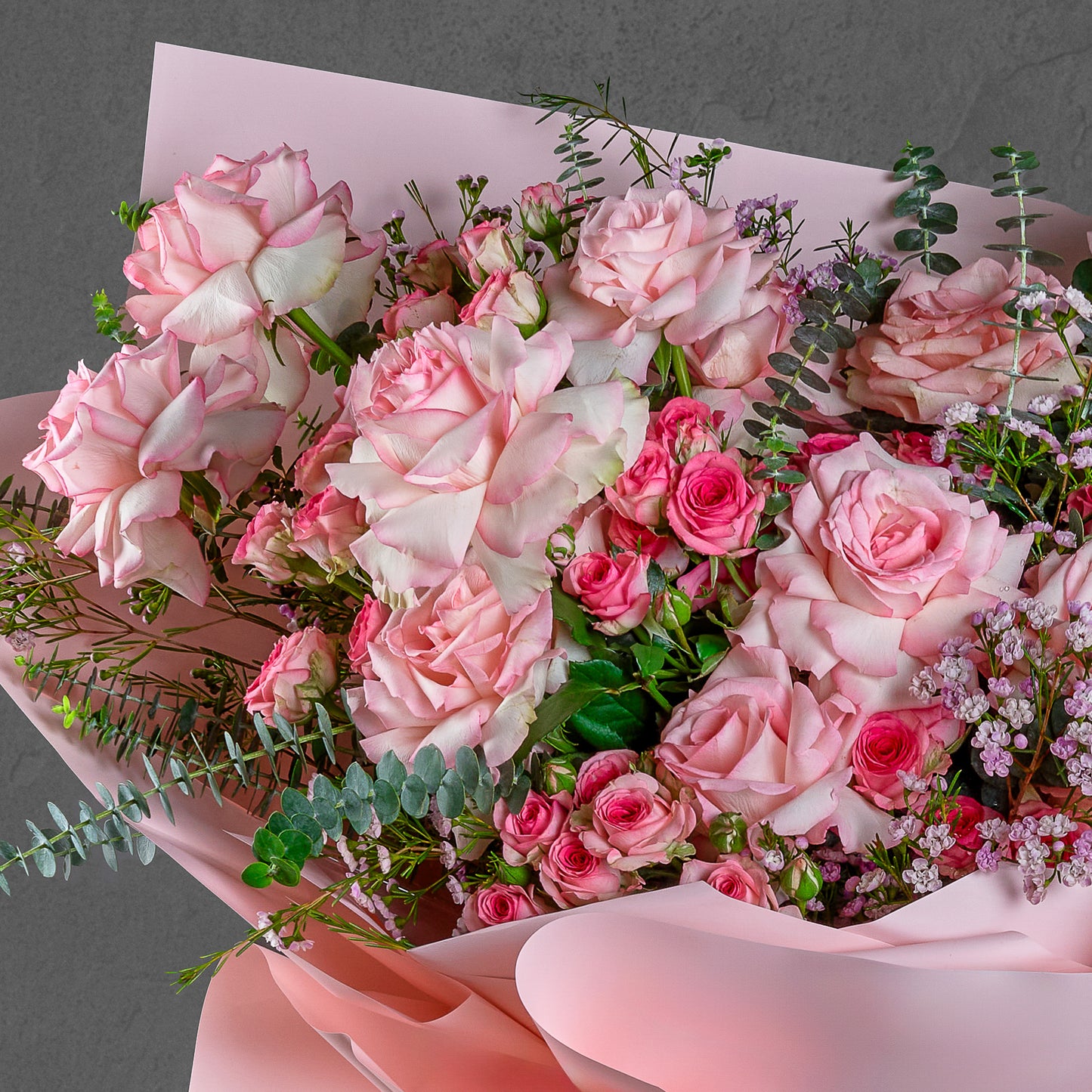 Pink Roses Elegance Bouquet