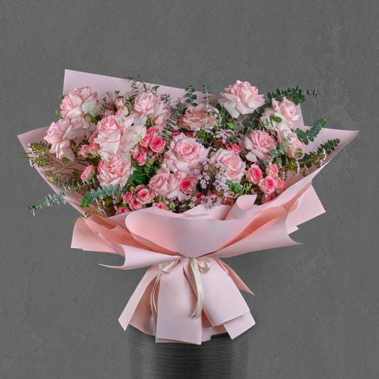 Pink Roses Elegance Bouquet