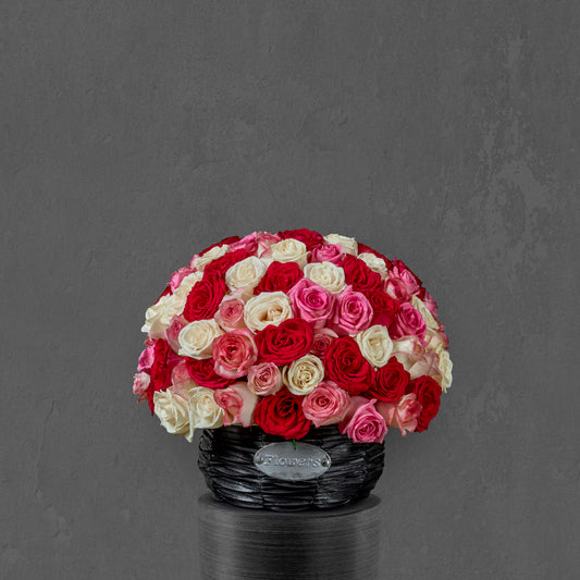 Rose Medley Vase Arrangement